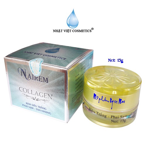Mỹ phẩm NAIREM - Kem siêu trắng phai sạm tàn nhang dưỡng chất Collagen 15g