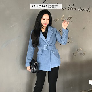 Áo khoác nữ gân đai eo GUMAC A12910