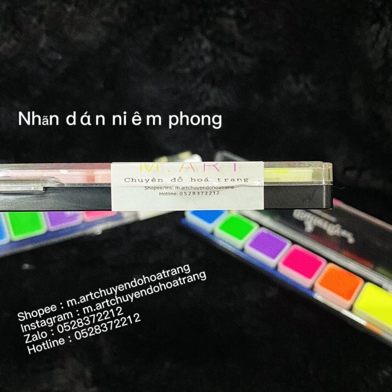 ' HÀNG SẴN ' BỘ MÀU BODY PAINTING VẼ MẶT VÀ BODY MÀU NEON PHÁT SÁNG ĐẶC BIỆT DÀNH CHO HOÁ TRANG HOẶC MAKEUP | BigBuy360 - bigbuy360.vn