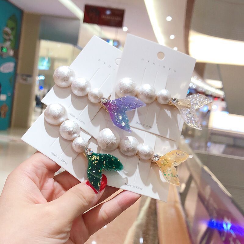 Kẹp Tóc Đính Ngọc Trai Phong Cách Hàn Quốc Thời Trang Cho Nữ