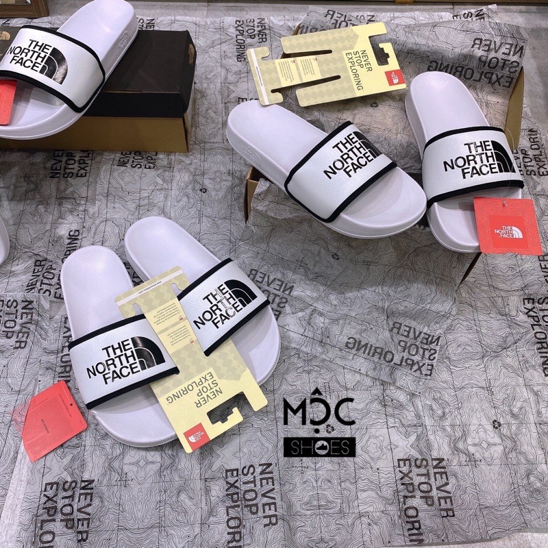 *HÀNG CHÍNH HÃNG* DÉP THE NORTH FACE WHITE BLACK CỰC HOT XỊN XÒ