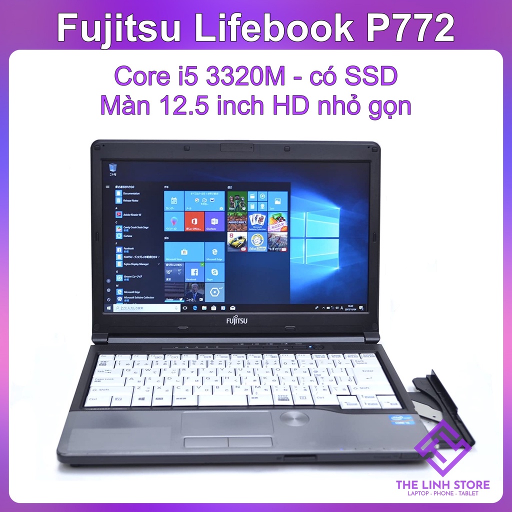 Laptop Fujitsu Lifebook P772 Màn 12.5 inch - i5 3320M có bản SSD