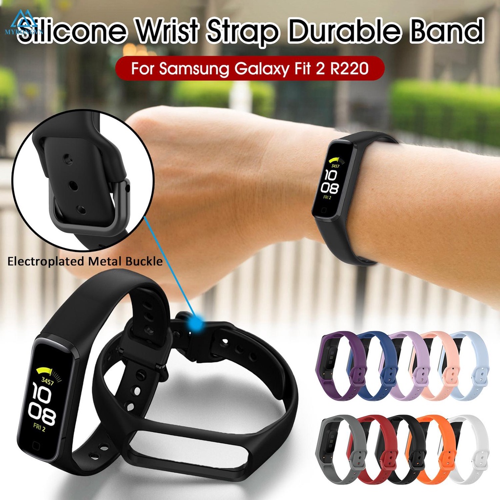 Dây đồng hồ thể thao thông minh bằng silicon phù hợp nam nữ dành cho Samsung Galaxy Fit 2 SM-R220