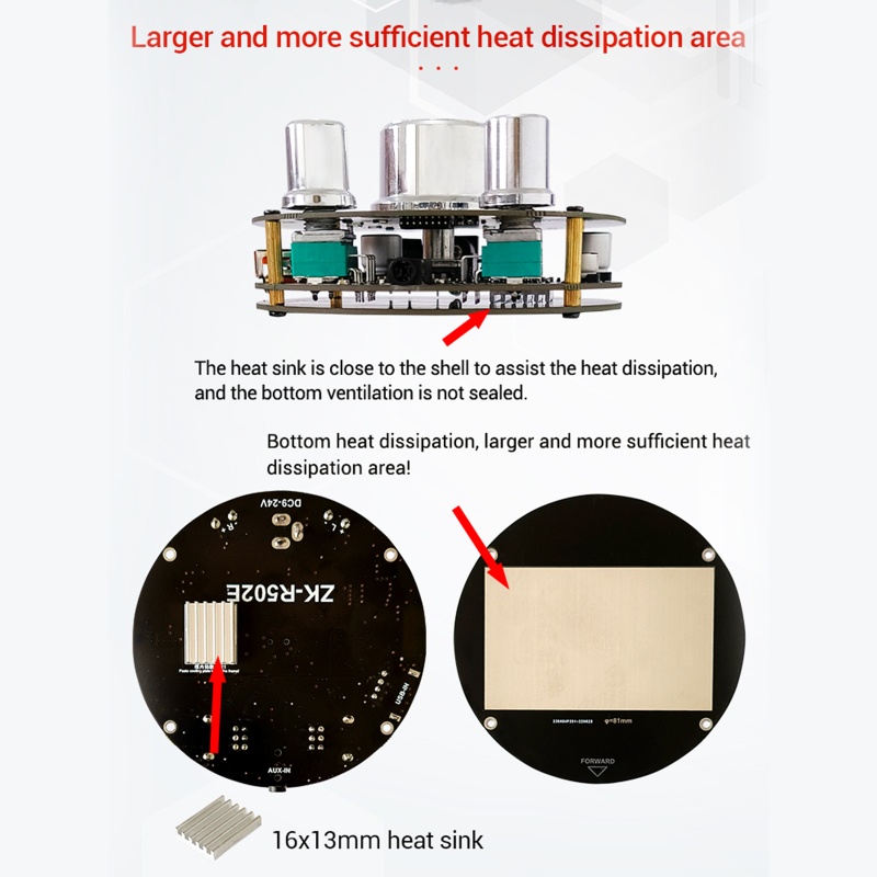 Bảng Mạch Khuếch Đại Âm Thanh 2 Kênh Mini BT 5.1 Chất Lượng Cao