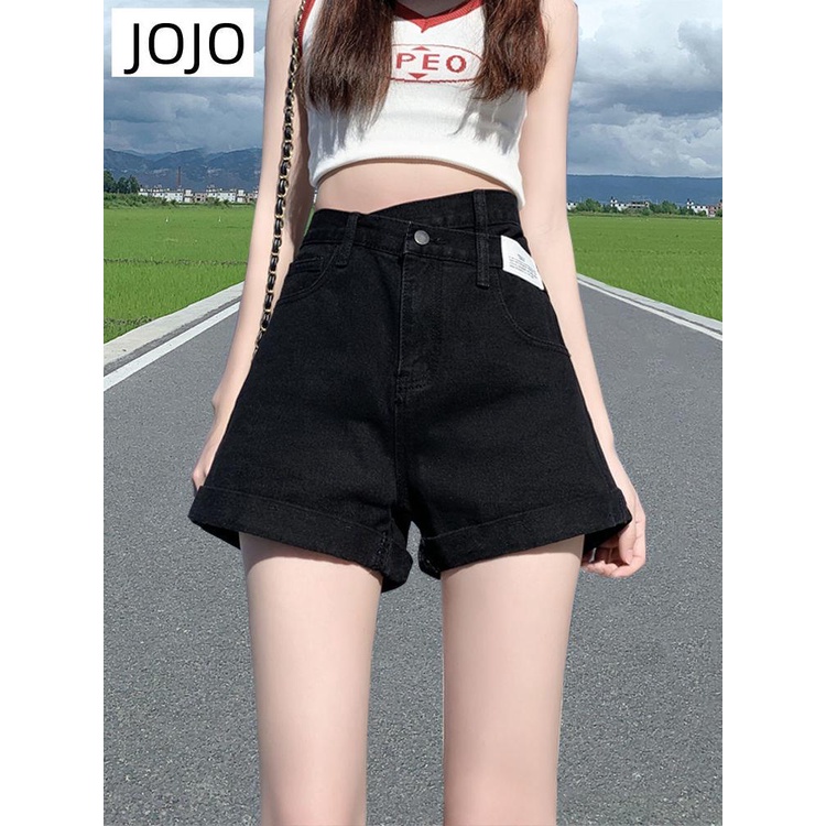 Quần Short Denim Nữ Lưng Cao Ống Rộng Phong Cách Mới