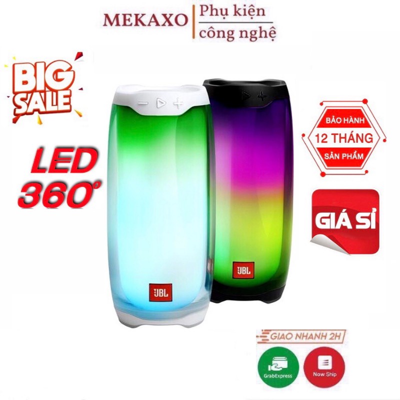 Loa bluetooth JBL Pulse 4+ 1:1 FULL LED 360 ĐỘ theo điệu nhạc, chất lượng âm tuyệt hảo, thiết kế đẹp mắ