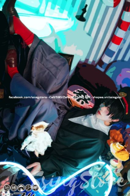 Set COSPLAY nhân vật Yugi Tsukasa trong manga Jibaku Shounen Hanako-kun