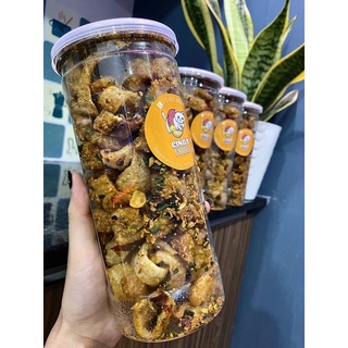 Da heo chiên giòn tóp mỡ.