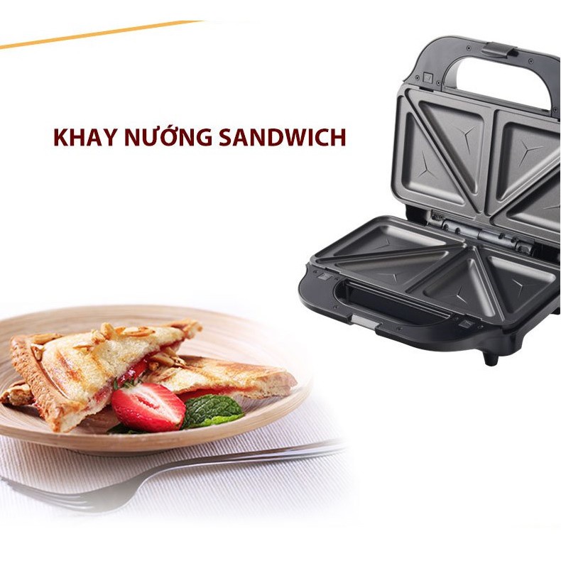 Kẹp nướng bánh Sanwich 3 in 1 Tiross TS9655