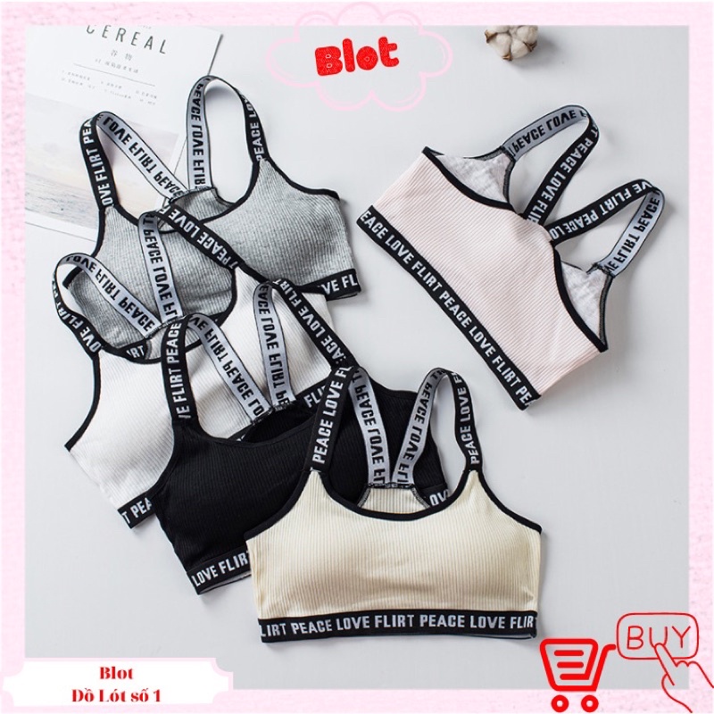 Áo Bra Tập Gym Yoga Thể Thao Hai Dây Có Mút Ngực Thoải Mái BRA01