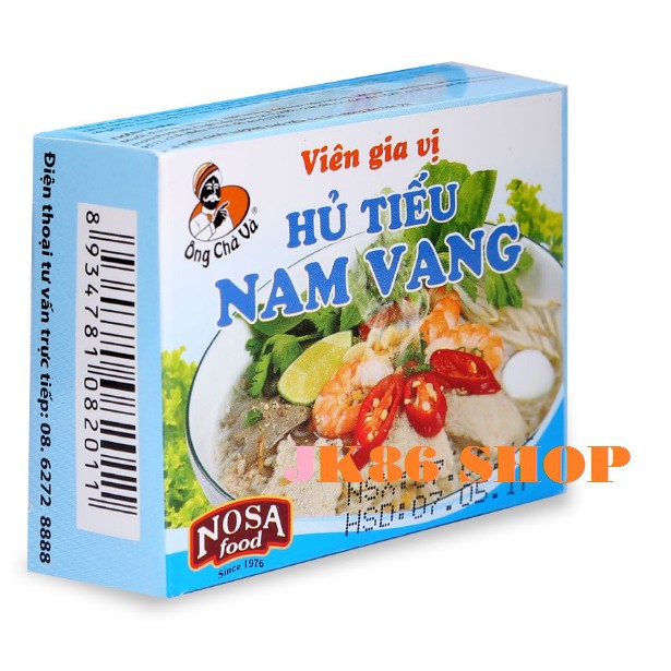 12 viên gia vị nấu hủ tiếu nam vang Nosa