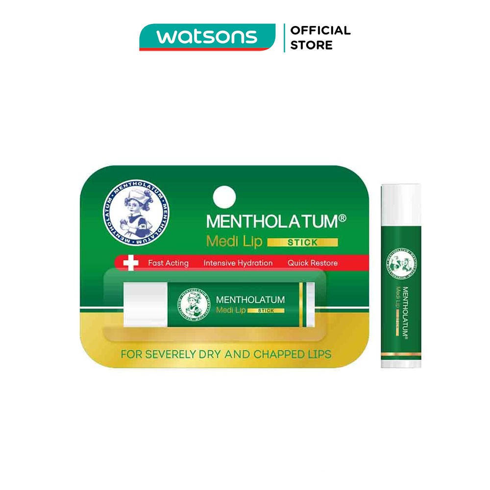 Son Dưỡng Mentholatum Medi Lip Stick Dành Cho Môi Khô Và Nứt Nẻ 4.3g