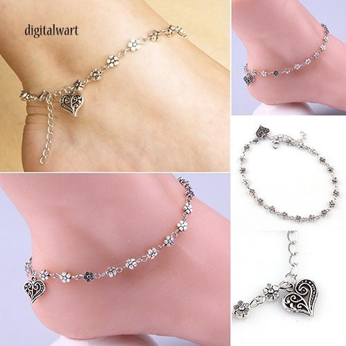 Lắc chân họa tiết hoa xinh xắn dành cho nữ | BigBuy360 - bigbuy360.vn