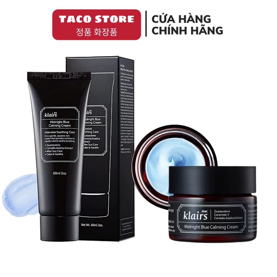 Kem Dưỡng Phục Hồi Da Klairs Midnight Blue Calming Cream Hàn Quốc