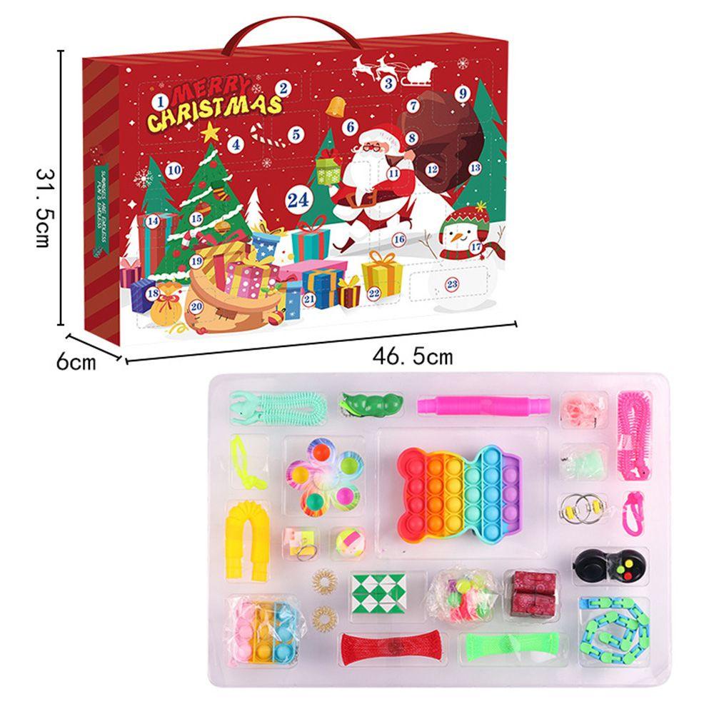 Bộ Đồ Chơi Fidget Spinner An Toàn Không Độc Hại Trang Trí Giáng Sinh 24 Ngày LAYOR1