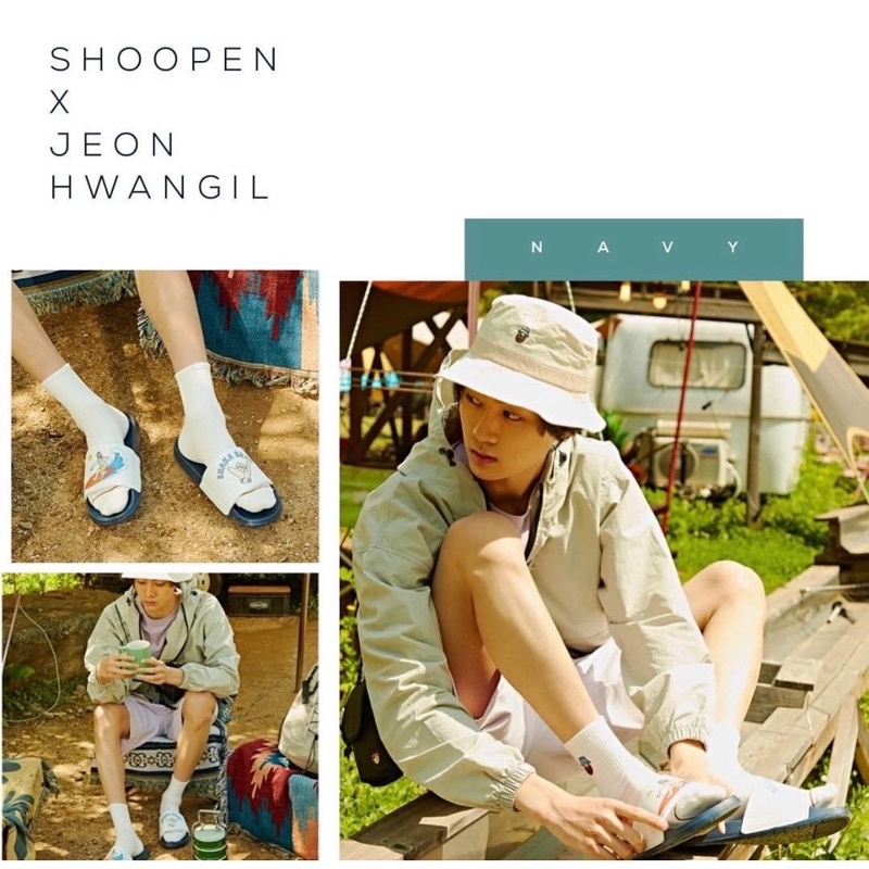 Dép Shoopen Campic Adventure Fire Màu Xanh Navy Chính Hãng