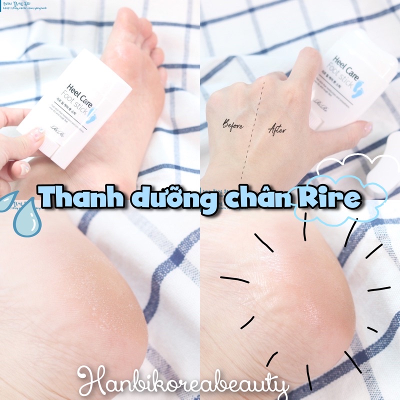 Thanh dưỡng da chân CHÍNH HÃNG RiRe Heel Care Foot Stick 💦🦶🏻