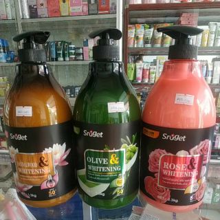 SỮA TẮM THIÊN NHIÊN TRẮNG MỊN CHỐNG NẮNG CHO DA"SROGET"-THÁI LAN SIÊU TO KHỔNG LỒ 1,3 KG GIÁ TỐT!!