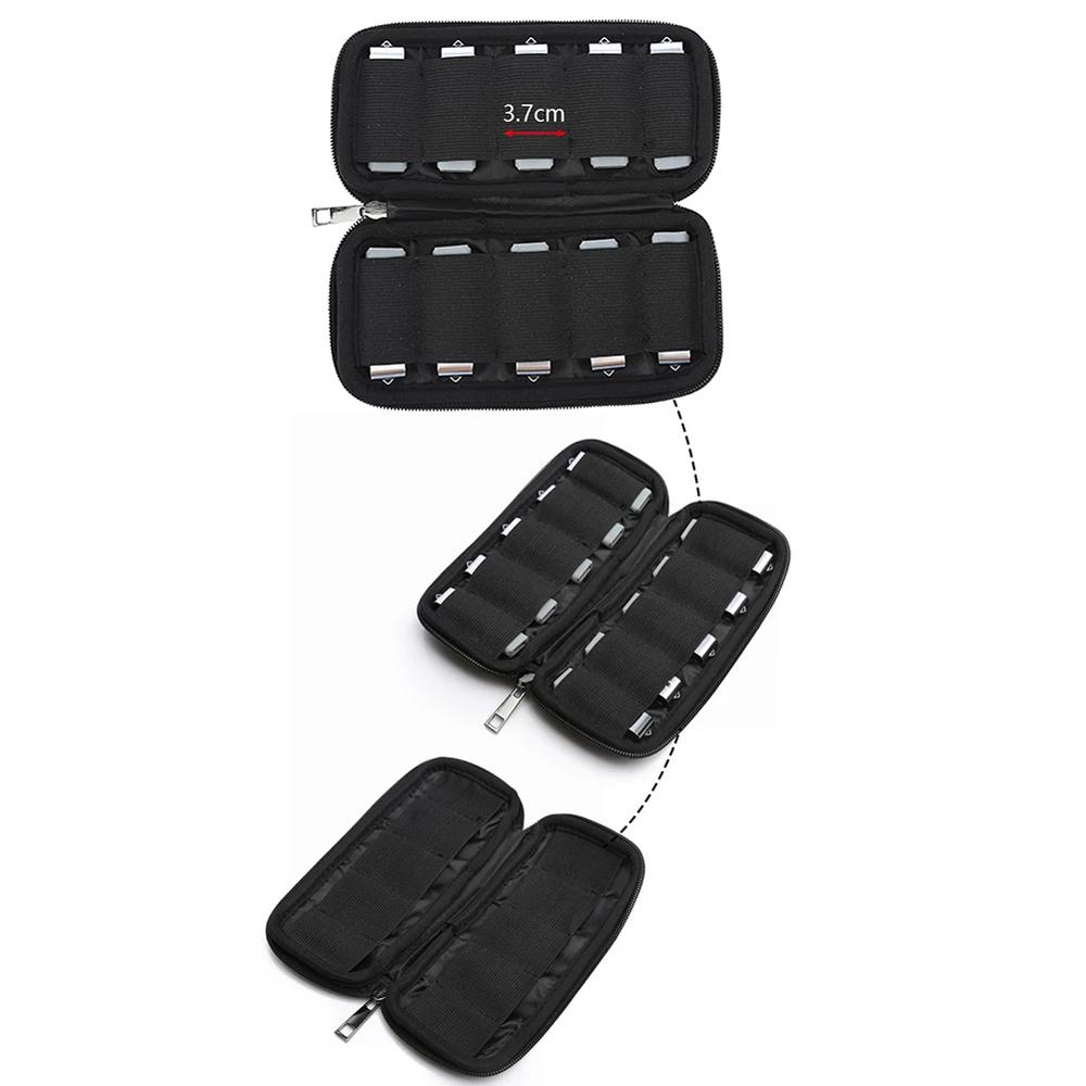 HARRIETT Hộp Đựng Ổ Đĩa Flash USB Bằng Cao Su Tổng Hợp Chống Bụi Chống Sốc Có Khóa Kéo Ốp