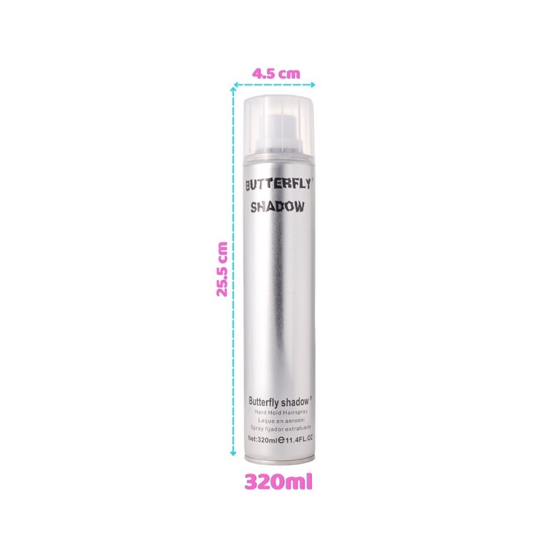 Gôm Xịt Tóc BUTTERFLY SHADOW 320ml 11.4 Oz Gôm Bạc
