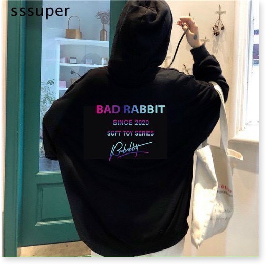 ÁO KHOÁC HOODIE CHÚ THỎ CƯNG CHUI ĐẦU PHONG CÁCH XÌ TEEN