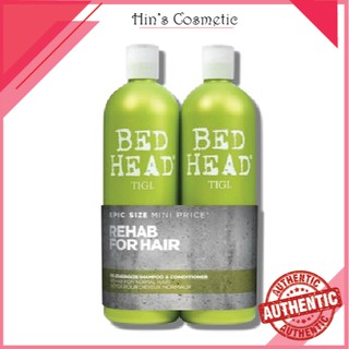 Cặp Dầu Gội Xả Phục Hồi Tóc Hư Tổn Tigi Bed Head Số 1 - Màu Xanh Lá[anhtran68]