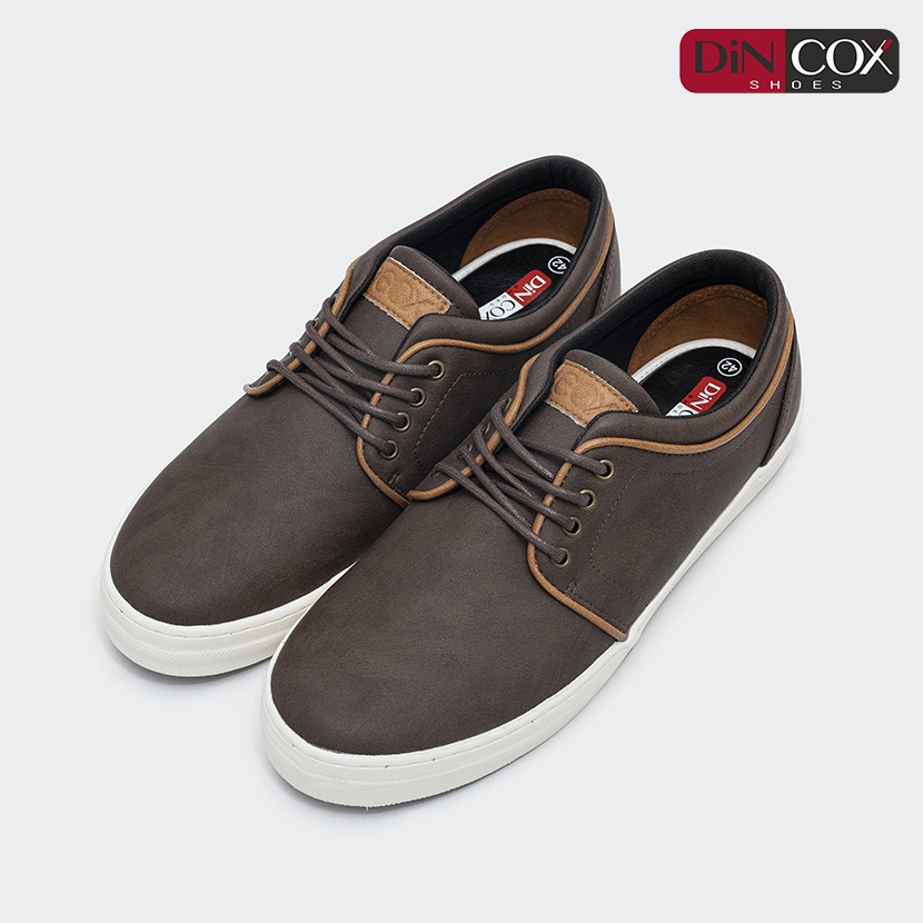 Giày Sneaker Da Nam DINCOX C03 Khí Chất Lịch Thiệp Brown