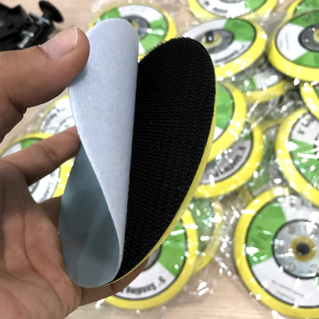 Đế máy chàm nhám tròn hơi 5" - 6"