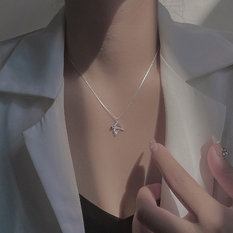Vòng cổ Mặt Nơ Và Mũi Tên Đính Đá Pha Lê Thời Trang Cho Nữ
