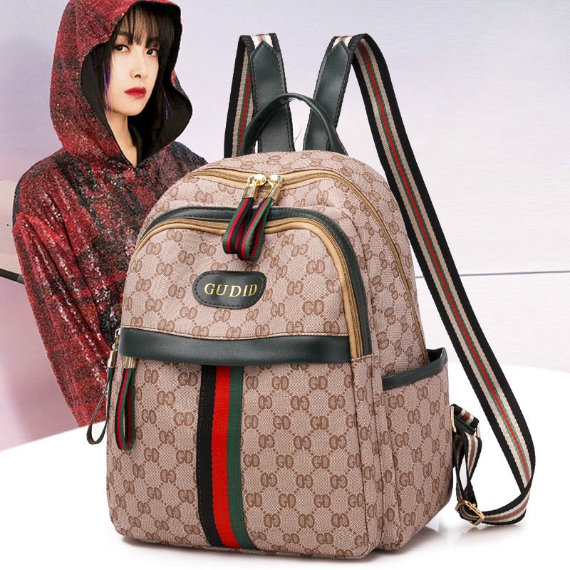 Balo Da GD In Họa Tiết Thời Trang Cao Cấp Hàn Quốc Unisex