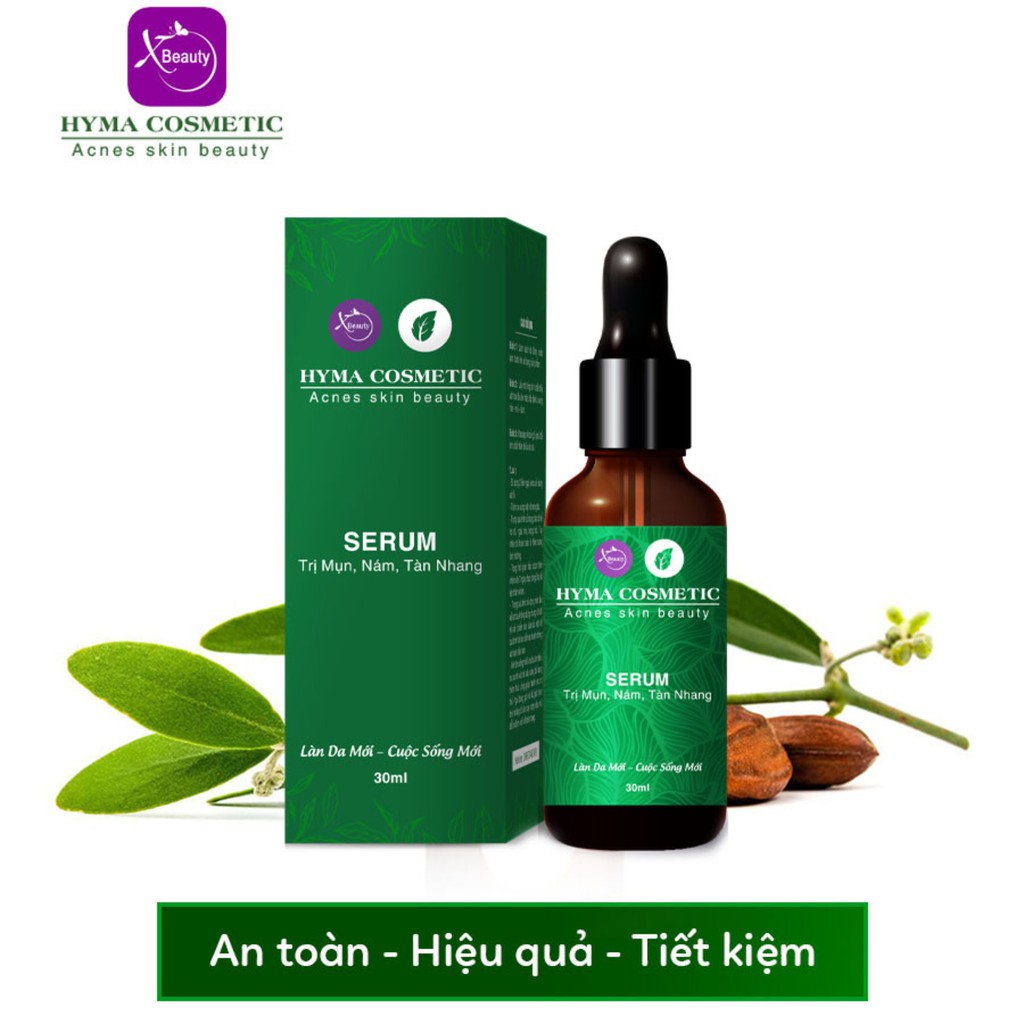 Serum giảm mụn nám sẹo thâm rỗ tàn nhang XBeauty Hyma Acnes chai 30ml/10ml. Dòng kem giảm mụn thâm sẹo rỗ