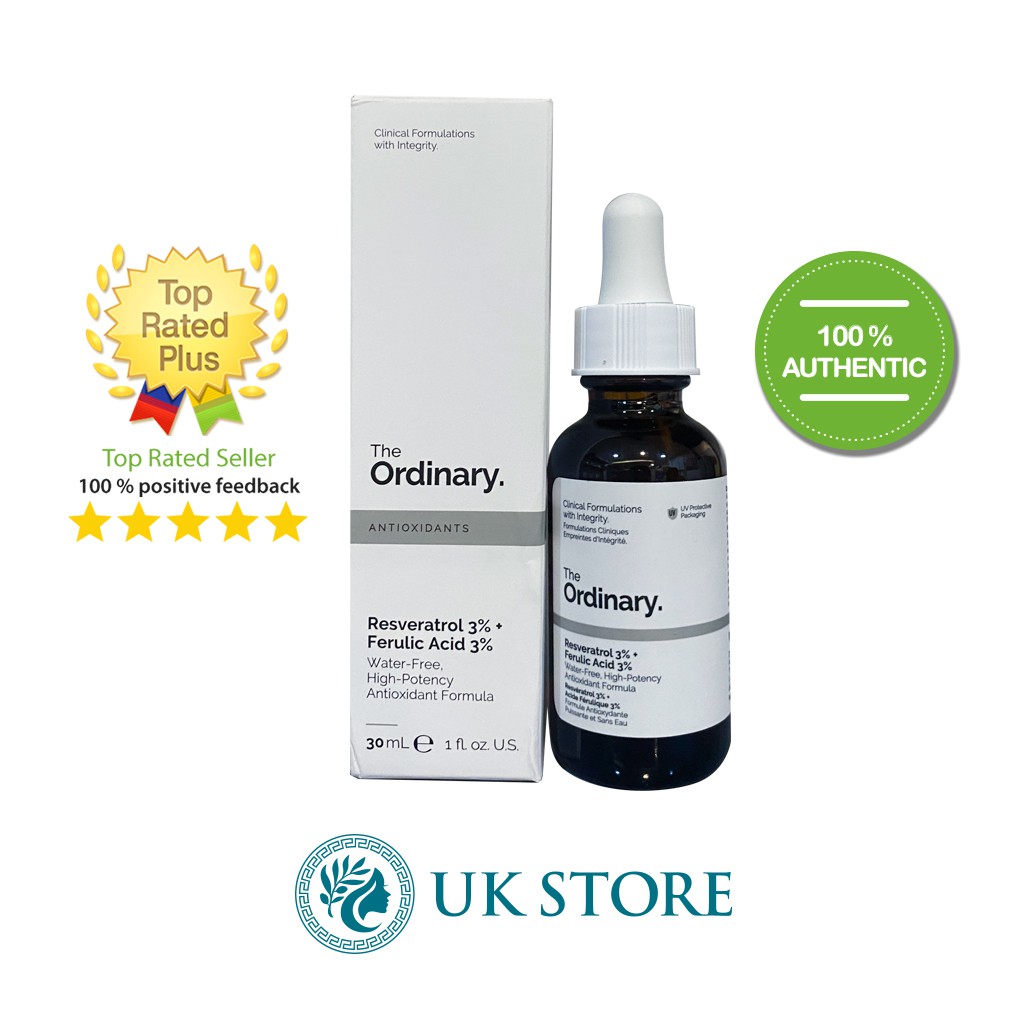 Serum chống lão hóa Resveratrol 3% + Ferulic Acid 3% 30ml