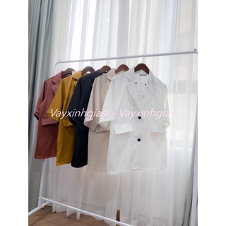 Áo blazer 1 lớp tay lỡ  (Hàng sẵn)