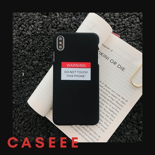 Ốp lưng iPhone vỏ cứng "WARNING" iPhone 6/7/8/X/XS/XSMax/XR
