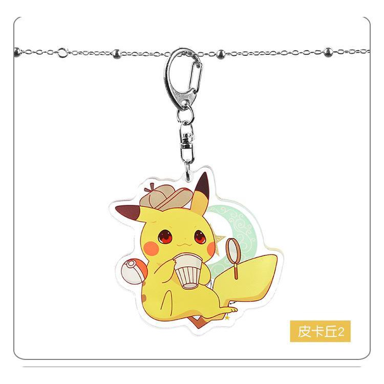 Móc khóa PIKACHU dễ thương in hình anime chibi