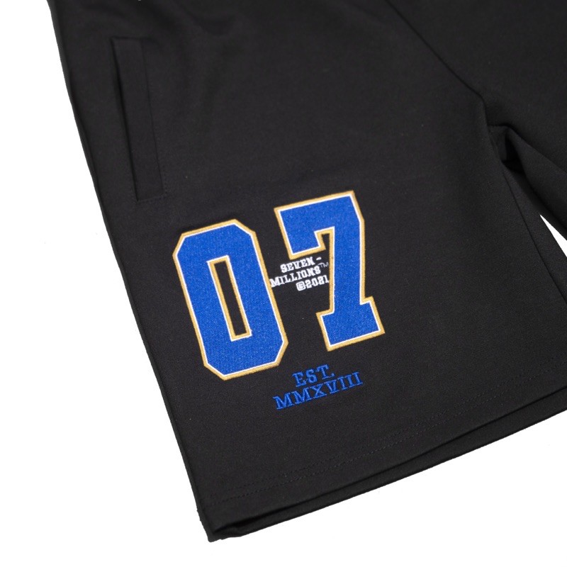 Quần short 7millions 07 Base Ball - Đen | BigBuy360 - bigbuy360.vn