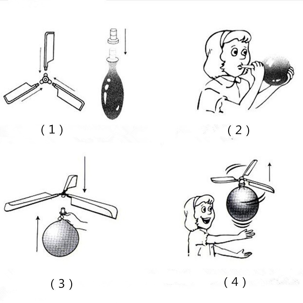 [Mã TOYDEC hoàn 20K xu đơn 50K] Đồ chơi lắp ráp trực thăng bong bóng cho trẻ nhỏ