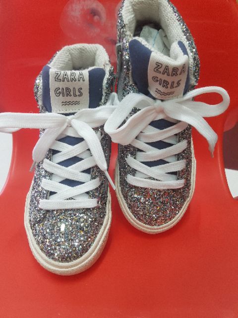 GIÀY ZARA - POMPOM HIGH TOP SNEAKER