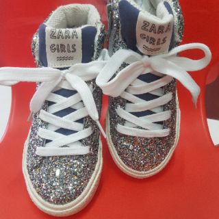 GIÀY ZARA - POMPOM HIGH TOP SNEAKER