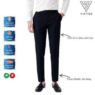 Quần âu nam Vintino, quần tây nam Hàn Quốc dáng ôm ống côn vải mềm mịn chống nhăn tuyệt đối