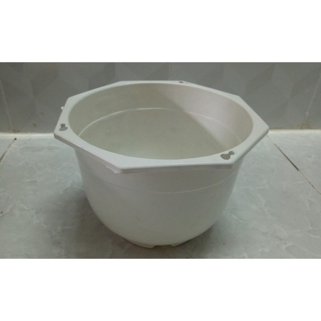 Chậu nhựa ABS đường kính 15cm kèm dây treo - Trang Flower