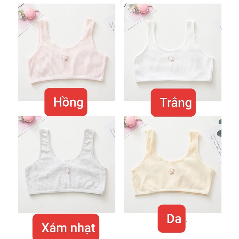 Áo lót lá cho bé gái sét áo Bra size đại từ 30 đến 60kg