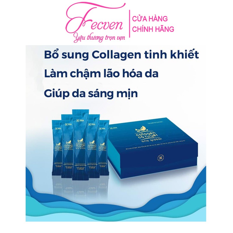 Collagen Cá Tuyết Ona Global Giảm Lão Hóa Da - Da Tươi Trẻ - Săn Chắc - Sáng Hồng, Hộp 30 Gói FECVEN | BigBuy360 - bigbuy360.vn