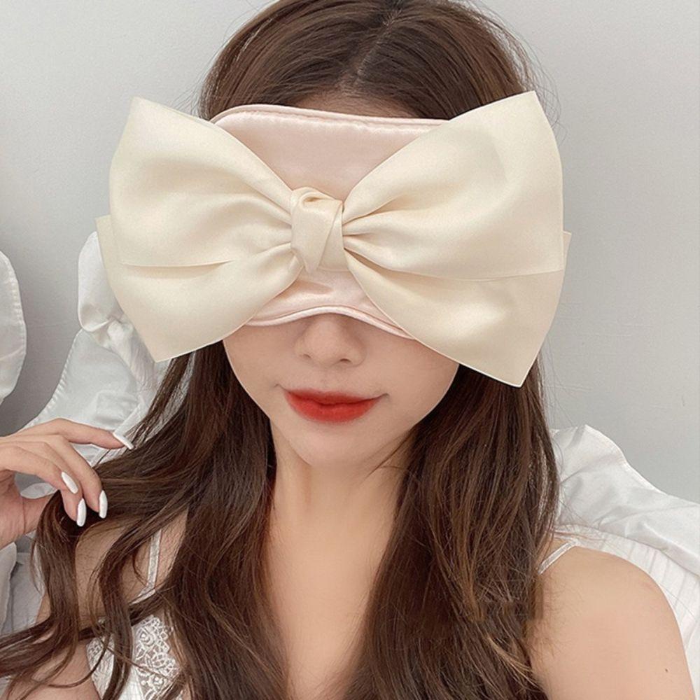 Mặt Nạ Mắt Ngủ Đính Nơ Lớn Ngọt Ngào