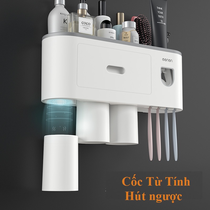 Phụ Kiện Thay Thế Bộ Nhả Kem Đánh Răng Tự Động, Miếng Dán, Cốc Rời Bộ Nhả Kem Cao Cấp