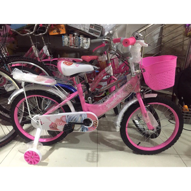 xe đạp trẻ em - xe đạp cho bé gái - dành cho bé 2-6 tuổi - mẫu mới khung vành bằng sắt siêu trắc chắn bánh 12