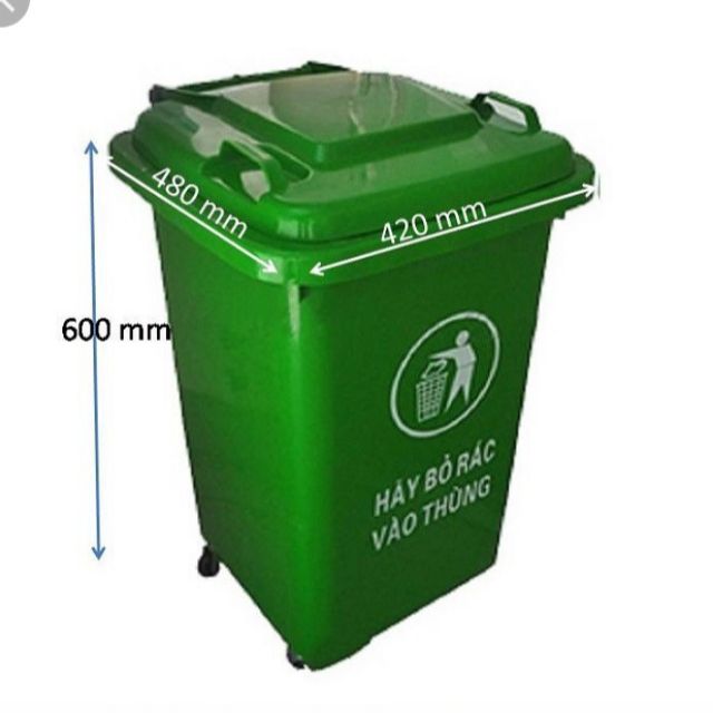 Thùng rác công nghiệp 60 lít tại Thanh Hóa