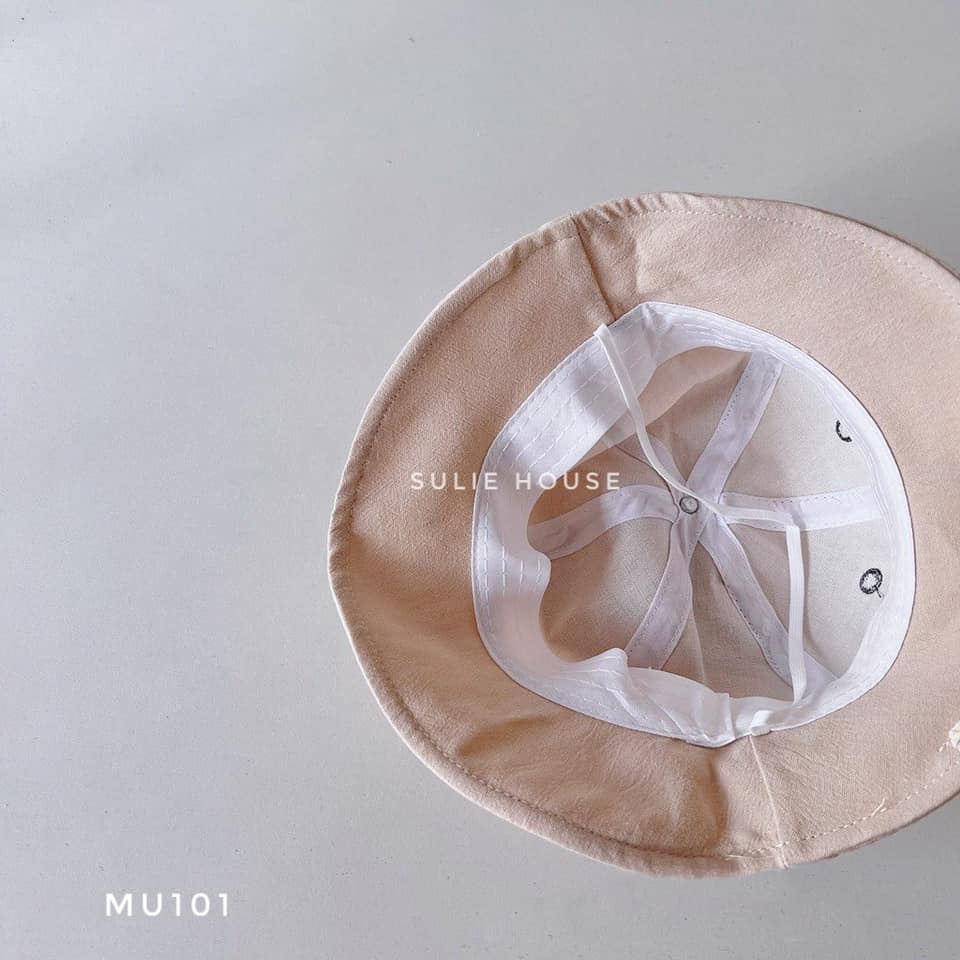 Mũ rộng vàng mặt gấu - MU101