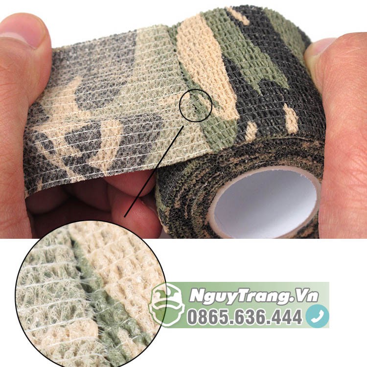 Băng Keo Nguỵ Trang Co Dãn Tự Dính 10 màu (Size nhỏ)