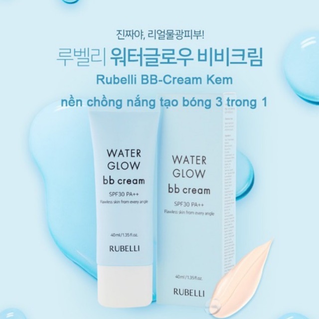 Water Glow BB Cream Rubelli 40ml (SPF30 PA++) | BigBuy360 - bigbuy360.vn
